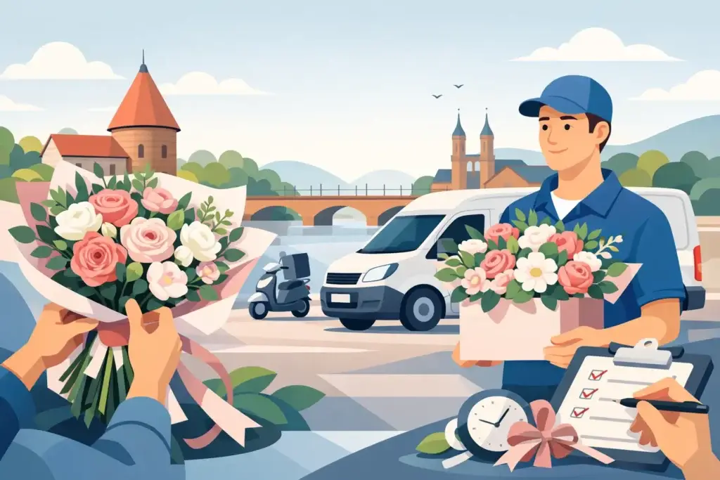 Gėlių pristatymas Kaune, kai svarbi kiekviena detalė