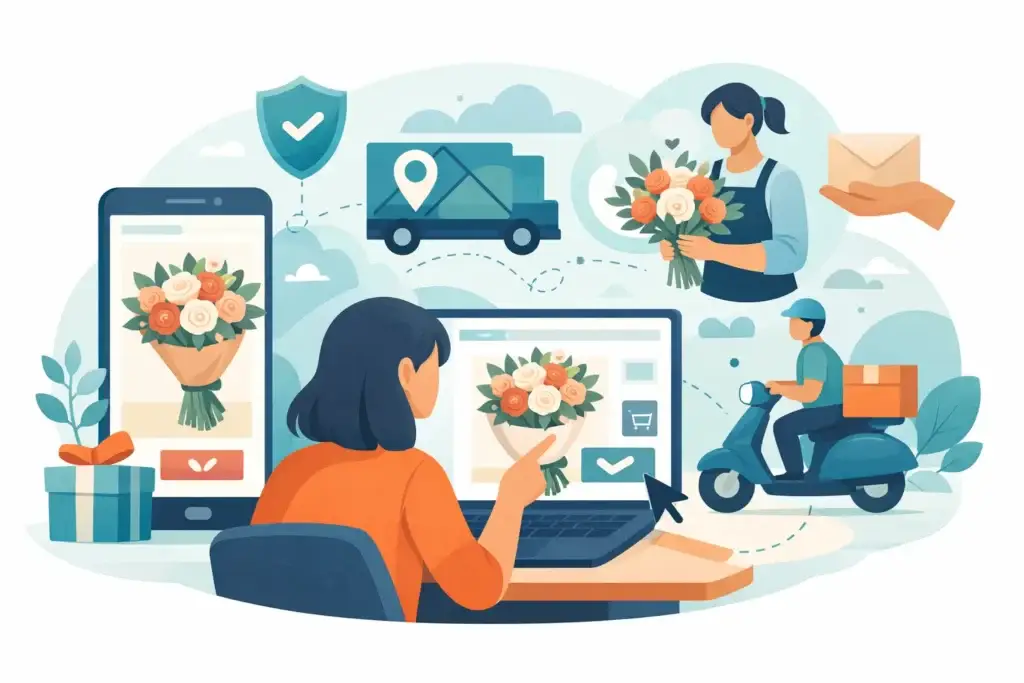 Kaip užsakyti puokštę internetu be klaidų